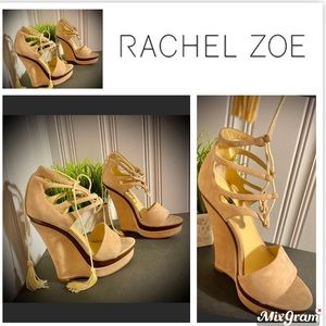 RACHEL ZOE✨SUEDE WEDGE Sz 9. I wore in my living room one evening for an hour!